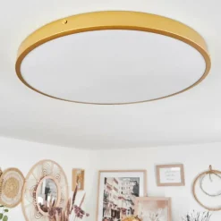 hofstein Plafonnier Broglen LED Laiton, 1 lumière