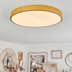 hofstein Plafonnier Broglen LED Laiton, 1 lumière