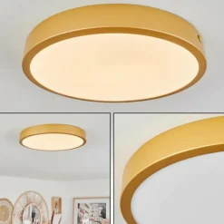 hofstein Plafonnier Broglen LED Laiton, 1 lumière