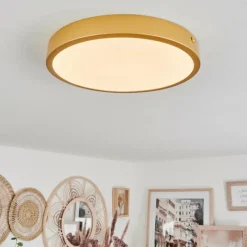 hofstein Plafonnier Broglen LED Laiton, 1 lumière