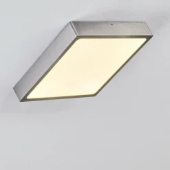 hofstein Plafonnier Broglen LED Nickel mat, 1 lumière