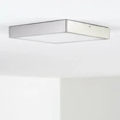 hofstein Plafonnier Broglen LED Nickel mat, 1 lumière