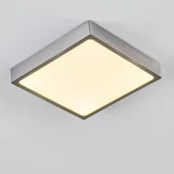 hofstein Plafonnier Broglen LED Nickel mat, 1 lumière