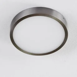 hofstein Plafonnier Broglen LED Nickel mat, 1 lumière