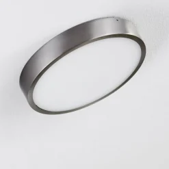 hofstein Plafonnier Broglen LED Nickel mat, 1 lumière