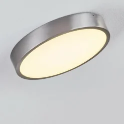 hofstein Plafonnier Broglen LED Nickel mat, 1 lumière