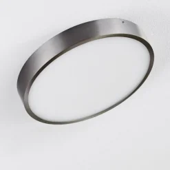 hofstein Plafonnier Broglen LED Nickel mat, 1 lumière* Éclairage Led