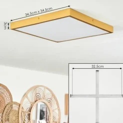 Lampes Dorées-hofstein Plafonnier Broglen LED Or, 1 lumière