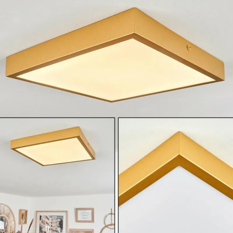 Lampes Dorées-hofstein Plafonnier Broglen LED Or, 1 lumière