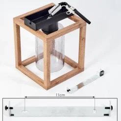 Luminaires Scandinaves-hofstein Plafonnier Brugg Brun, Noir, 1 lumière