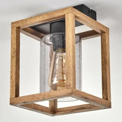 Luminaires Scandinaves-hofstein Plafonnier Brugg Brun, Noir, 1 lumière