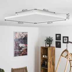 hofstein Plafonnier Buenaventura LED Blanc, 1 lumière, Télécommandes