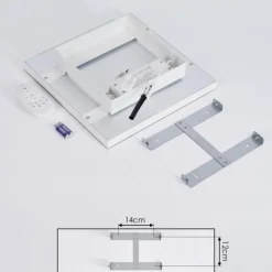 hofstein Plafonnier Buenaventura LED Blanc, 1 lumière, Télécommandes