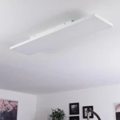 hofstein Plafonnier Buenaventura LED Blanc, 1 lumière, Télécommandes* Éclairage Led