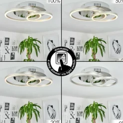 hofstein Plafonnier Buren LED Aluminium, Chrome, 1 lumière