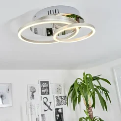 hofstein Plafonnier Buren LED Aluminium, Chrome, 1 lumière