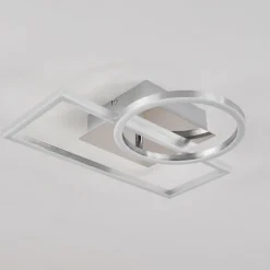 hofstein Plafonnier Buren LED Nickel mat, 1 lumière
