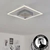 hofstein Plafonnier Buren LED Nickel mat, 1 lumière