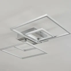 hofstein Plafonnier Buren LED Nickel mat, 1 lumière