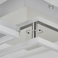 hofstein Plafonnier Buren LED Nickel mat, 1 lumière