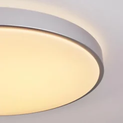 hofstein Plafonnier Buris LED Argenté, 1 lumière, Télécommandes* Éclairage Led