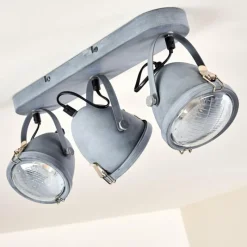 hofstein Plafonnier Butikon Gris, 3 lumières* Spots Et Projecteurs