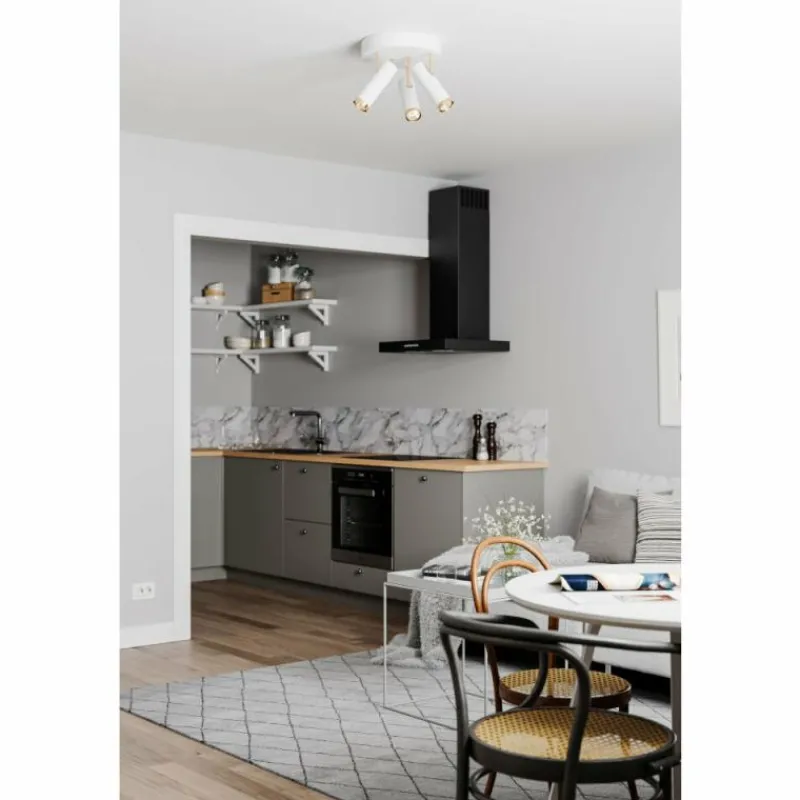 Lampes Dorées-By Rydéns Plafonnier By Rydens Pulse Or, Blanc, 3 lumières