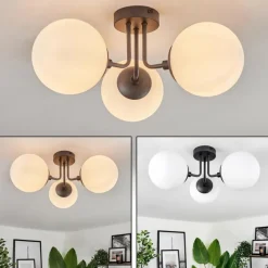 hofstein Plafonnier Cabalonga Noir, 3 lumières