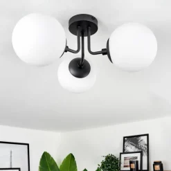 hofstein Plafonnier Cabalonga Noir, 3 lumières