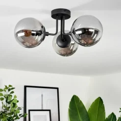 hofstein Plafonnier Cabalonga Noir, 3 lumières