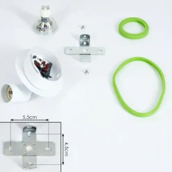 hofstein Plafonnier Cabri LED Chrome, Vert, Blanc, 1 lumière