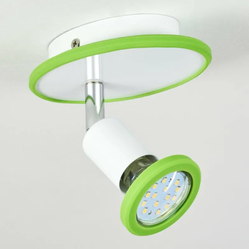 hofstein Plafonnier Cabri LED Chrome, Vert, Blanc, 1 lumière