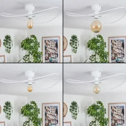 hofstein Plafonnier Cacor Blanc, 1 lumière