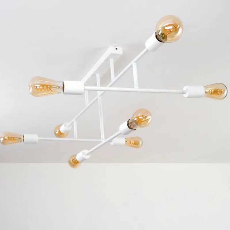 hofstein Plafonnier Cahaba Blanc, 8 lumières* Plafonniers