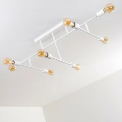 hofstein Plafonnier Cahaba Blanc, 8 lumières* Plafonniers