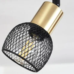 Lampes Vintages & Rétros-hofstein Plafonnier Cairns Vieux laiton, Noir, 3 lumières