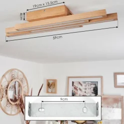 Luminaires Scandinaves-hofstein Plafonnier Cajas LED Écru, 4 lumières