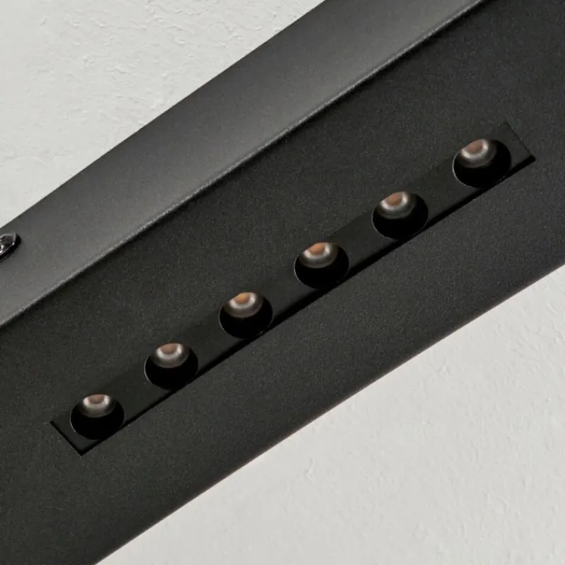 Lampes Dorées-hofstein Plafonnier Cajean LED Noir, 1 lumière