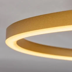 Lampes Art Déco-hofstein Plafonnier Cajean LED Noir, 1 lumière