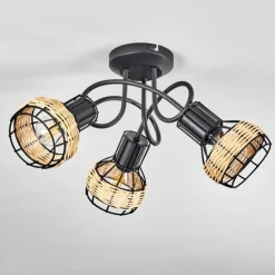 Luminaires Scandinaves-hofstein Plafonnier Calamar Noir, 3 lumières