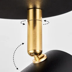 hofstein Plafonnier Campanas Laiton, Noir, 1 lumière