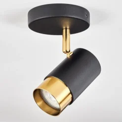 hofstein Plafonnier Campanas Laiton, Noir, 1 lumière