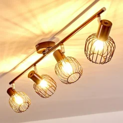 hofstein Plafonnier Cancun Brun, 4 lumières* Spots Et Projecteurs