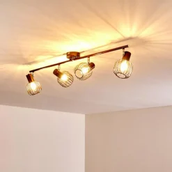 hofstein Plafonnier Cancun Brun, 4 lumières* Spots Et Projecteurs