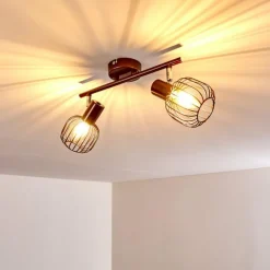 hofstein Plafonnier Cancun Brun, 2 lumières* Spots Et Projecteurs