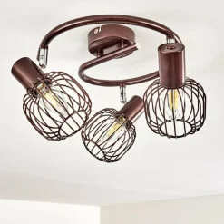 hofstein Plafonnier Cancun Brun, 3 lumières* Spots Et Projecteurs