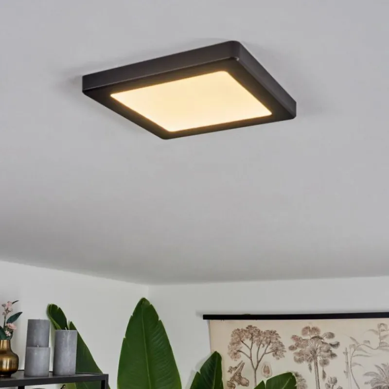 hofstein Plafonnier Canditas LED Noir, 1 lumière* Éclairage Led