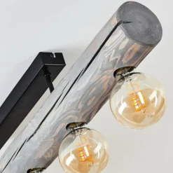 Lampes Vintages & Rétros-hofstein Plafonnier Canedo Gris, Noir, 5 lumières