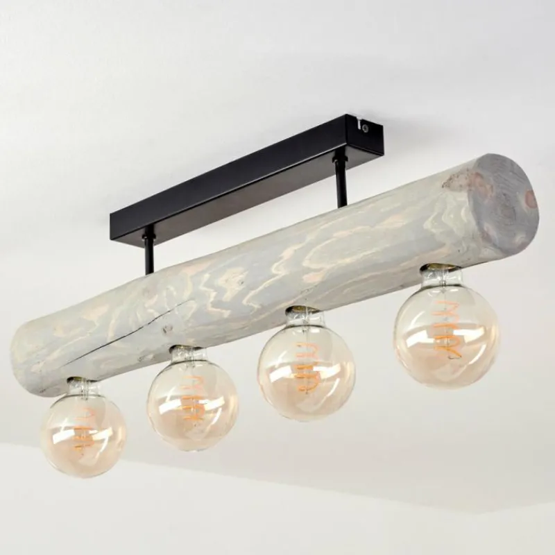 Luminaires Scandinaves-hofstein Plafonnier Canedo Noir, 4 lumières