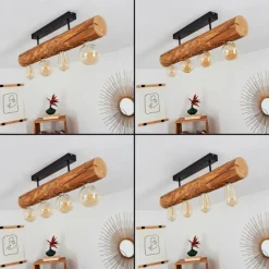 Luminaires Scandinaves-hofstein Plafonnier Canedo Noir, 4 lumières